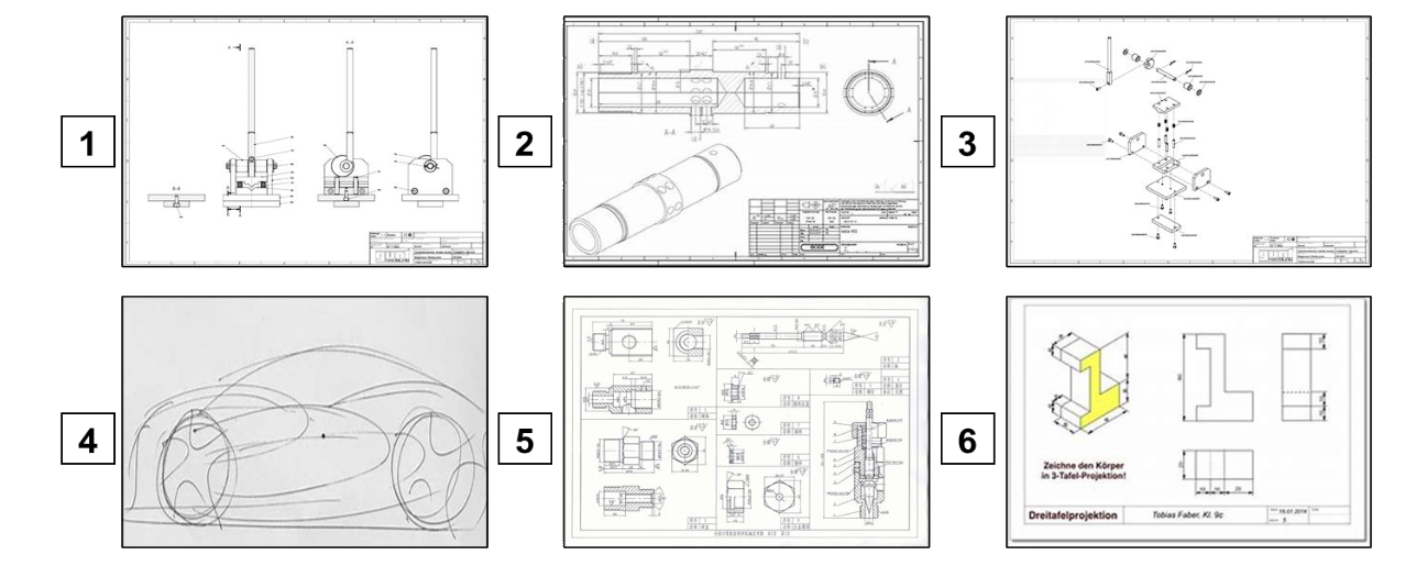 Arten der Unterlagen